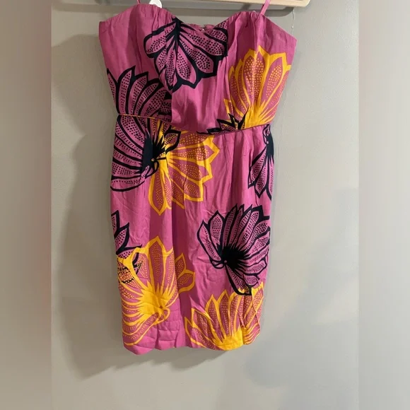 Sariah from Anthropologie Convertible strapless floral pink dress‎ Size 4 - Picture 2 of 12